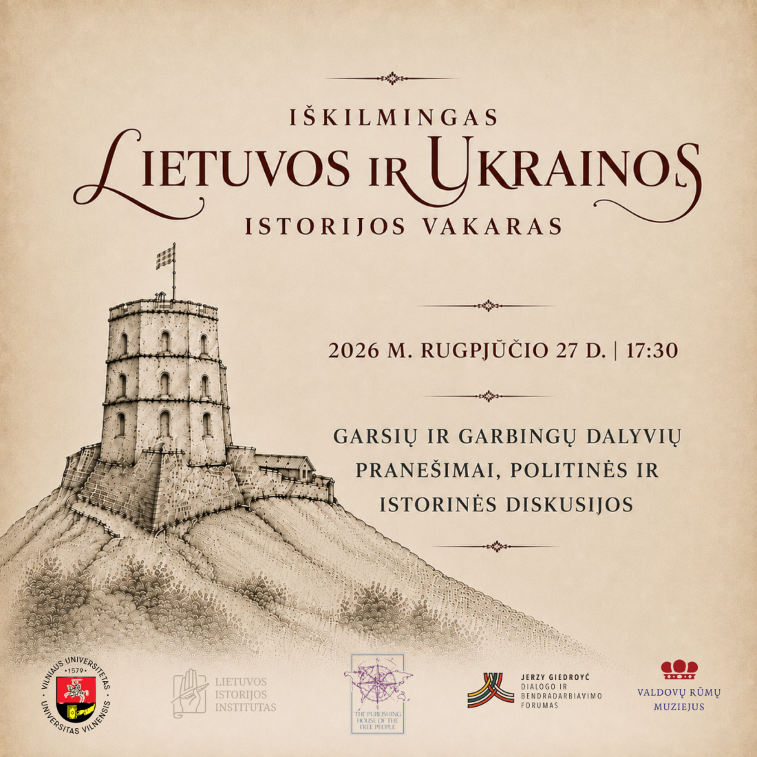 LIETUVOS IR UKRAINOS ISTORIJOS VAKARAS