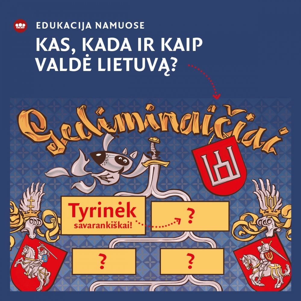 KAS, KADA IR KAIP VALDĖ LIETUVĄ? GEDIMINAIČIŲ DINASTIJOS VALDOVAI: tyrinėk savarankiškai!