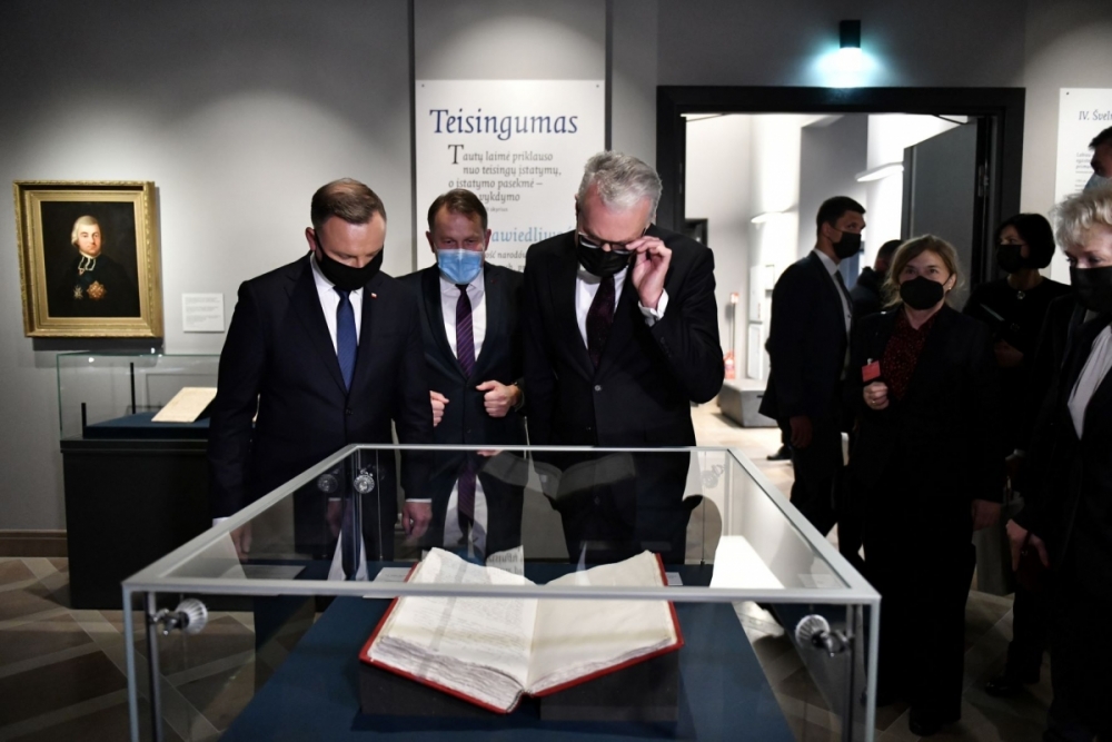 Lietuvos ir Lenkijos vadovai atidarė tarptautinę parodą „KAD TĖVYNĖ GYVUOTŲ. Lietuva ir Lenkija 1791 m. konstitucijos epochoje“