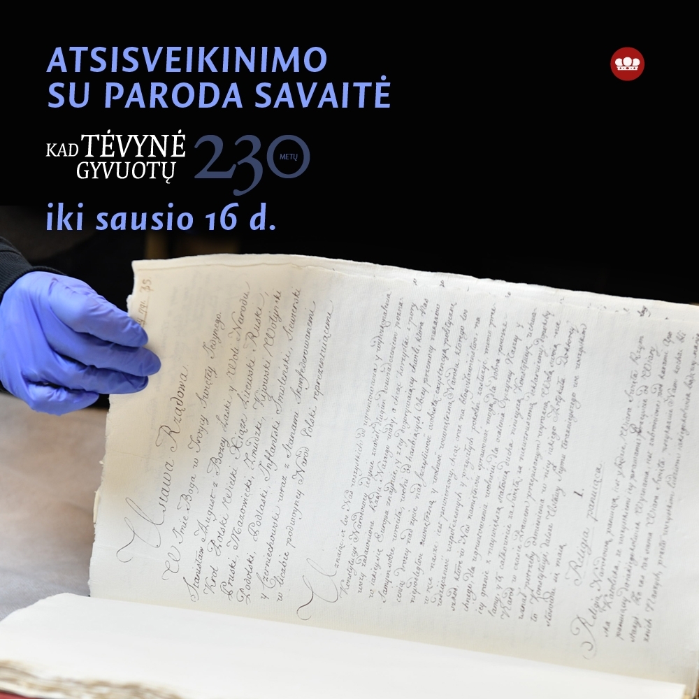 Atsisveikinimo su paroda apie 1791 m. Konstitucijos epochą savaitė – iki sausio 16 d.!