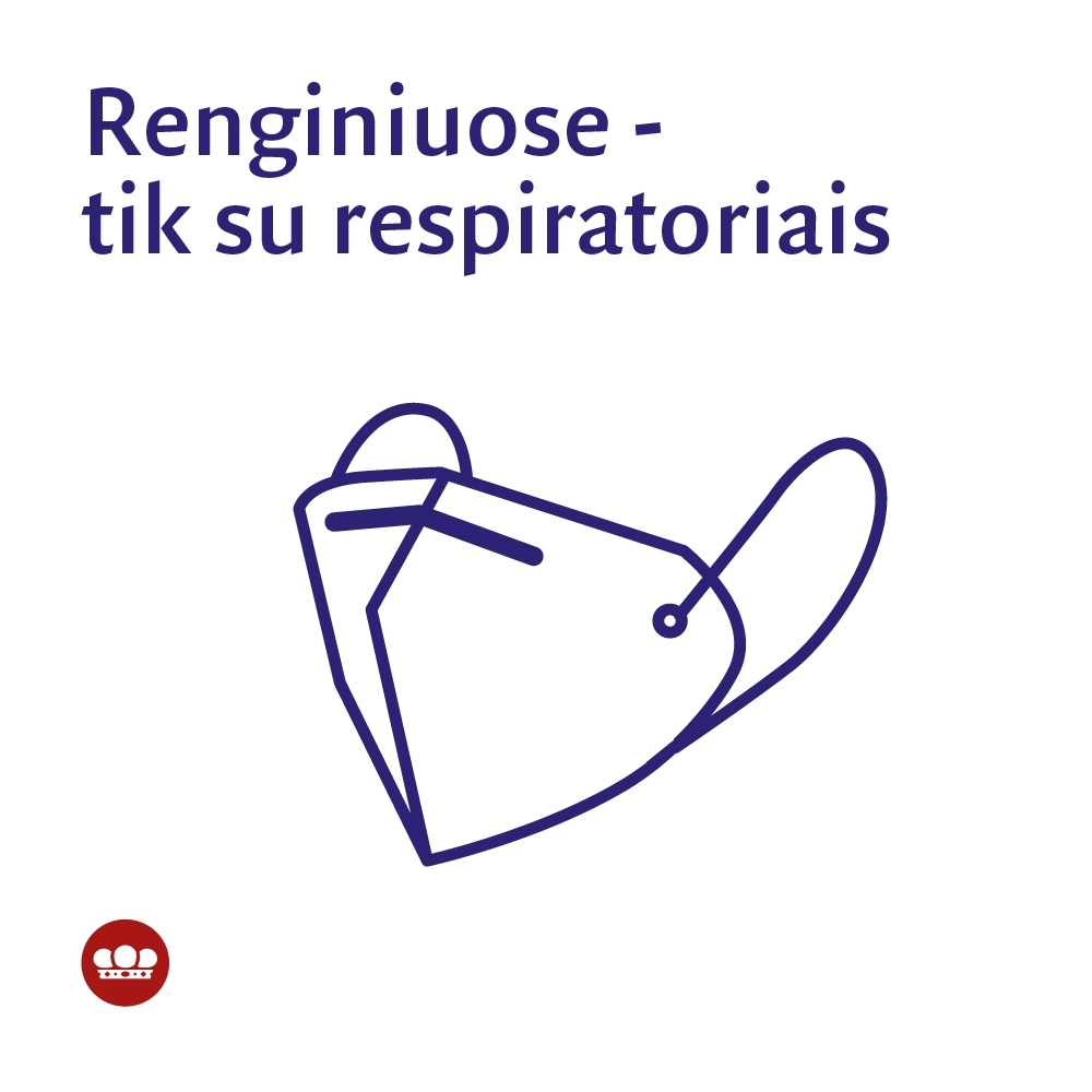 Valdovų rūmų renginiuose – tik su respiratoriais