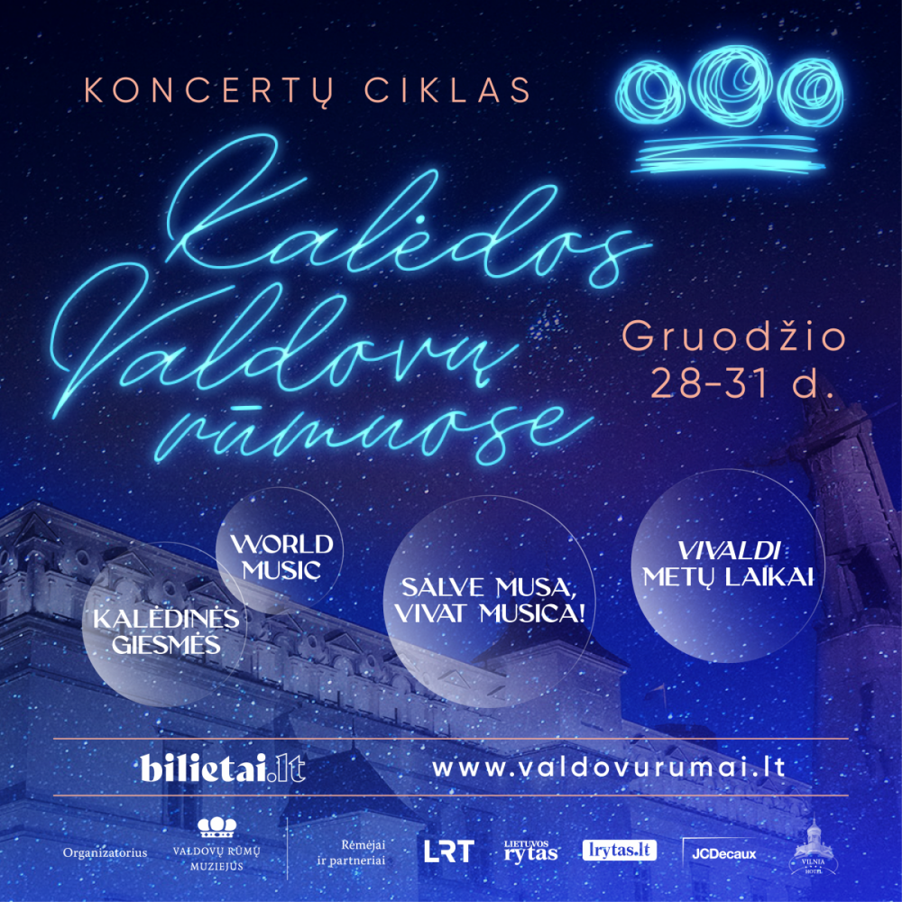 Sutikite Kalėdų šventes su muzika – programa jau paskelbta, kviečiame rinktis koncertą! 