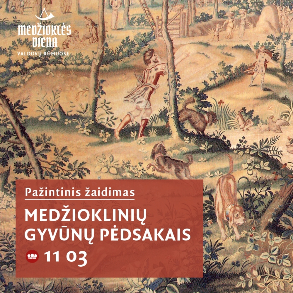 Pažintinis žaidimas „Medžioklinių gyvūnų pėdsakais“
