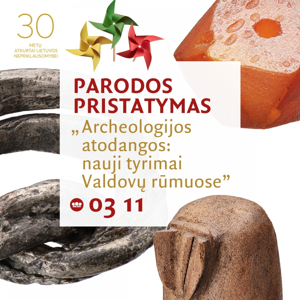 Parodos „Archeologijos atodangos: nauji tyrimai Valdovų rūmuose“ pristatymas