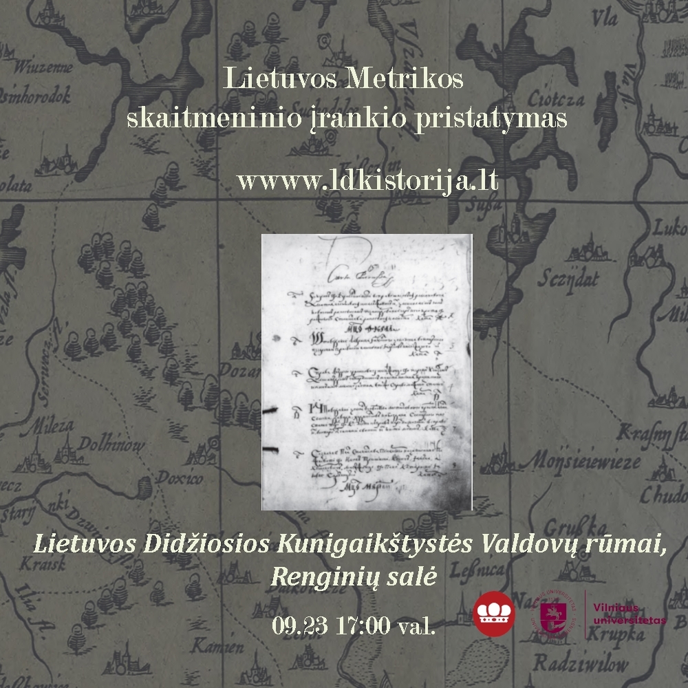 Lietuvos Metrikos knygos keliasi į virtualią erdvę