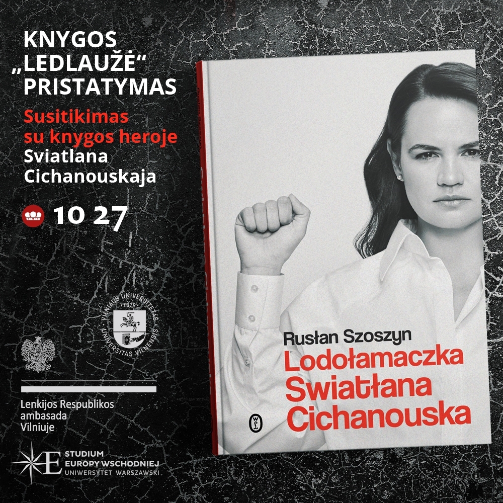 Knygos „Ledlaužė“ pristatymas su knygos heroje Sviatlana Cichanouskaja