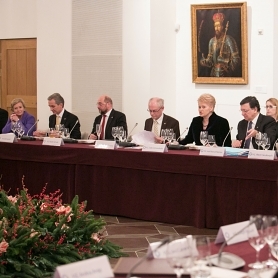 In the Palace – informal working dinner on the occasion of the Eastern Partnership Summit