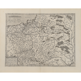 Lenkijos Karalystės ir Lietuvos Didžiosios Kunigaikštystės žemėlapis „Poloniae, Litvaniæq. Descriptio“