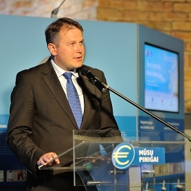 Euro Coins featuring the Vytis become part of the European Central Bank’s Euro Exhibition in Vilnius
