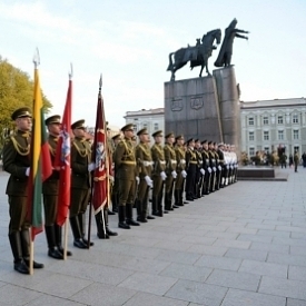 The Kletsk battle commemoration in the Cathedral square