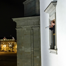 Whole year every day 19:18 pm In the heart of Vilnius will sound message about century-anniversary of reistatement of Lithuanian state