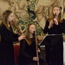 Beautiful longitudinal flute. Concert for families