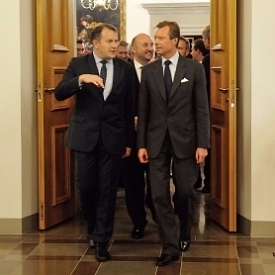 Grand Duke of Luxembourg visited the Palace of the Grand Dukes of Lithuania