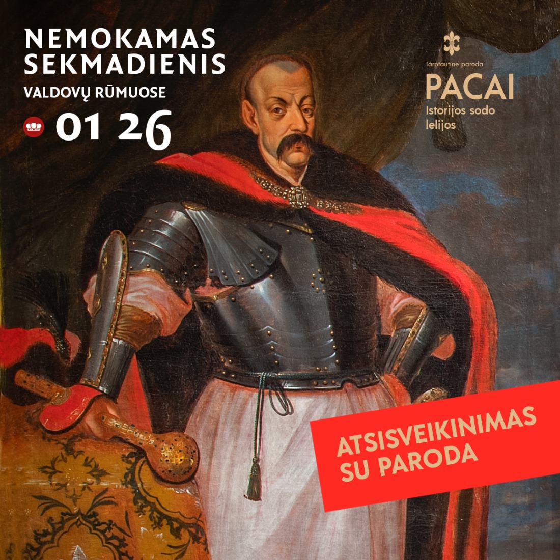 Nemokamą sekmadienį atsisveikinsime su paroda apie Pacų giminę